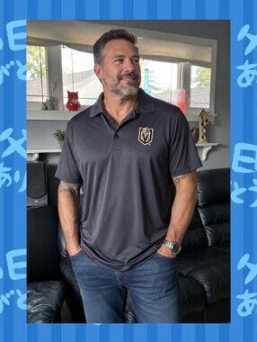 Antigua Men's XL Vegas Golden Knights Gray Tribute Polo Shirt NHL Golf Shirt